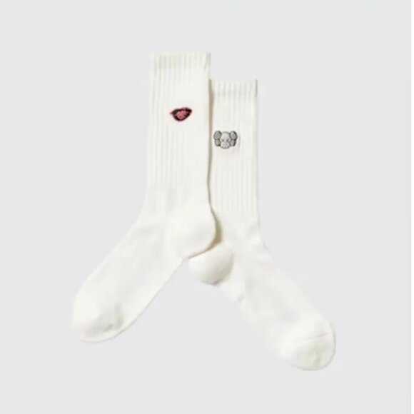 KAWS & Warhol Uniqlo Socks UNISEX US 8 - US 11 - Picture 2 of 2